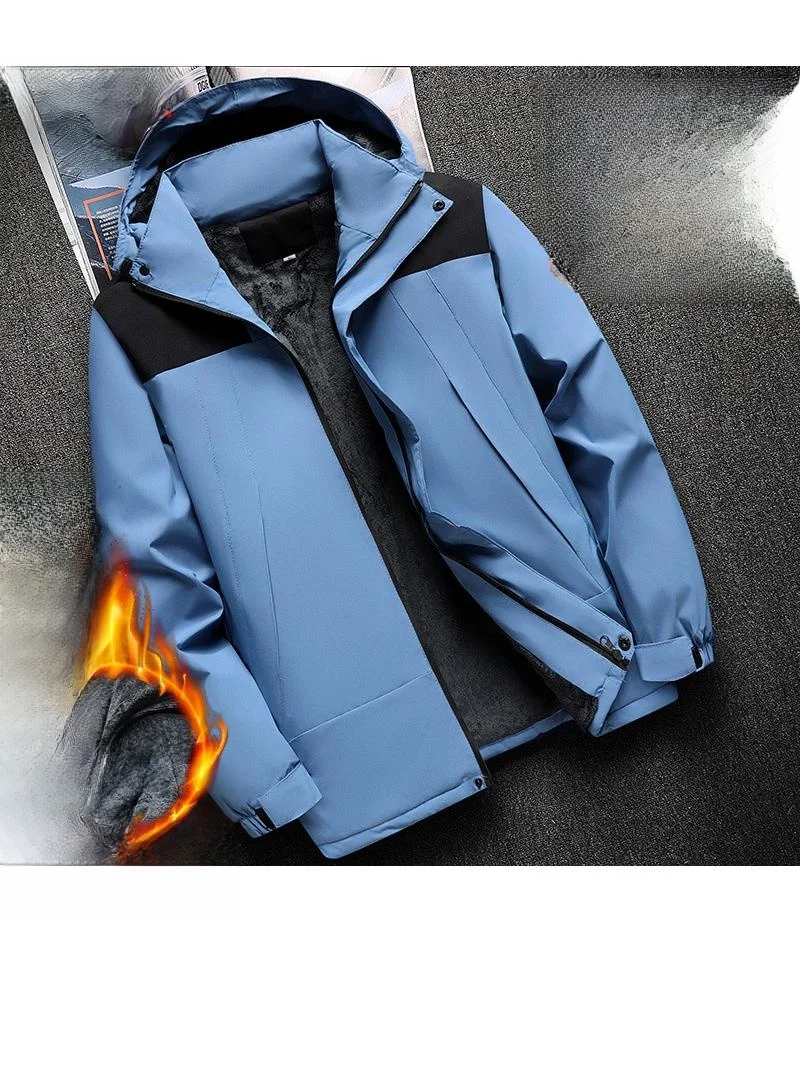 

Мужская зимняя рабочая куртка M06: утепленная, на флисовой подкладке, морозостойкая, водонепроницаемая, теплая, изолированная верхняя одежда