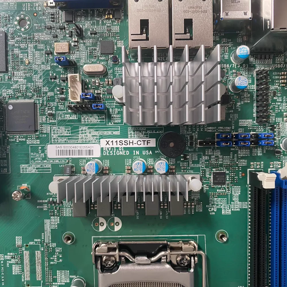 Server M-ATX Motherboard 1151 C236 Supports E3-1200 V6/V5 7th/6th i3 Series X11SSH-CTF