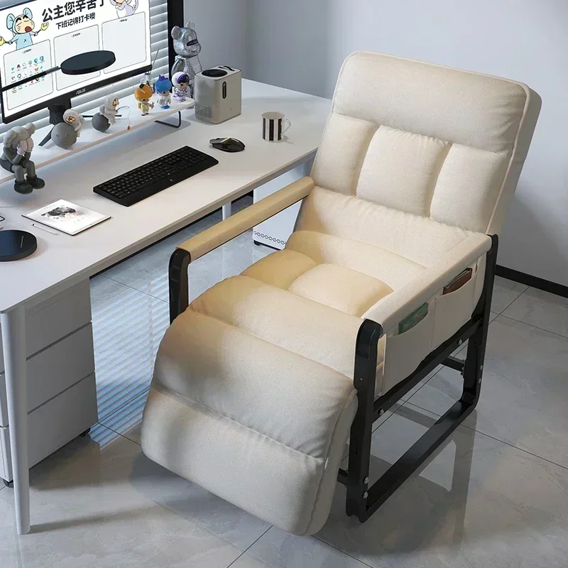 Reclining Chair Office Lunch Break Folding Chair Computer Chair Can Sit And Lie Down Dual-purpose Lazy Sofa Chair With Backrest