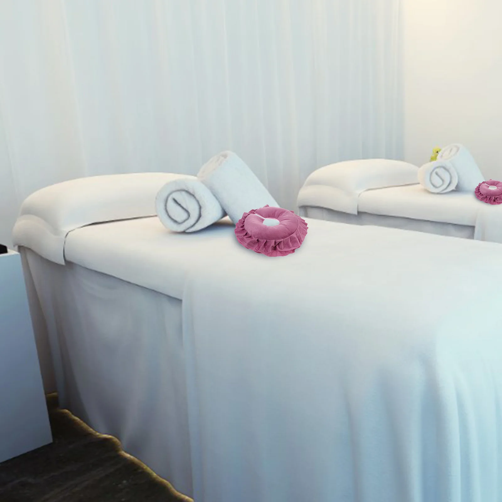 

Cotton Face Pillow For Spa Massage Cushion With Breathing Hole Beauty Salon Relaxation Dust Mite Resistant