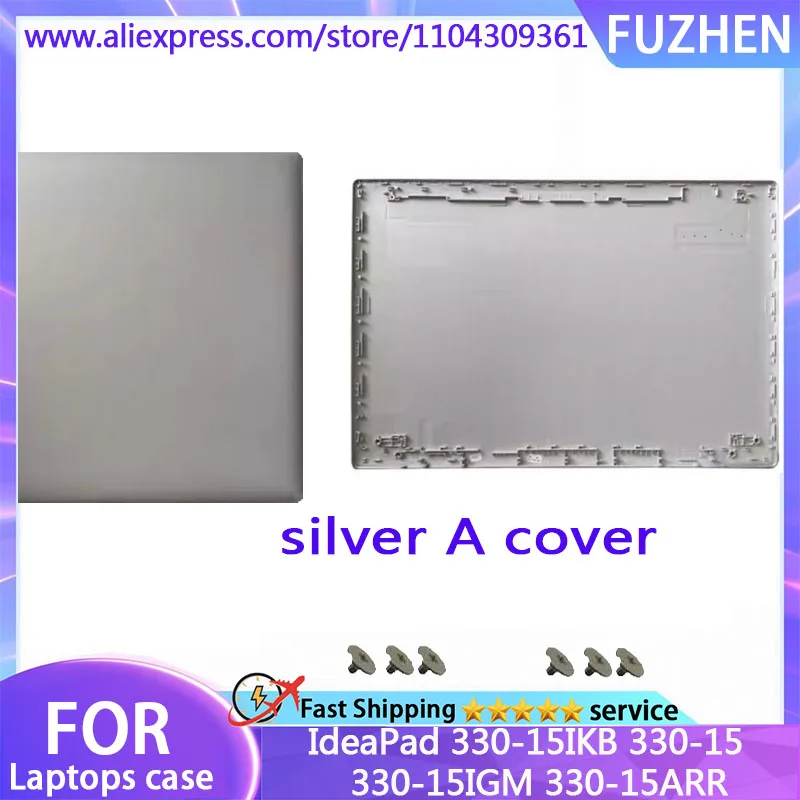 NEW For IdeaPad 330-15IKB 330-15 330-15ISK 330-15IGM LCD Rear Cover/Front Frame/Palm Pad/Bottom Cover/hinges/Silver