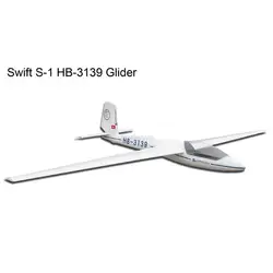 Marganski Swift S-1 HB-3139 Glider 2500mm ARF Fiberglass RC Model Sailplane Glider