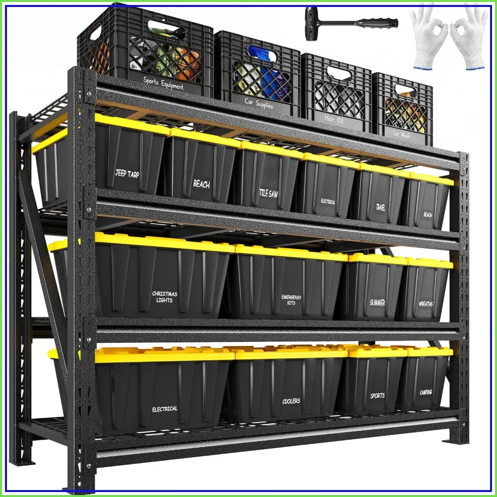 Heavy Duty Garage Shelving 5020LBS Steel Rack for Garage Shop Storage