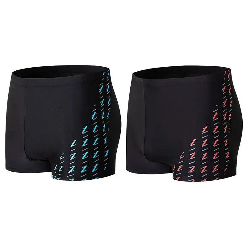 

2PCS Summer Mens Swim Jammer Shorts Athletic Training Swimsuit Beach Swimming Trunks Swimwear Jammer Tight Surf Shorts