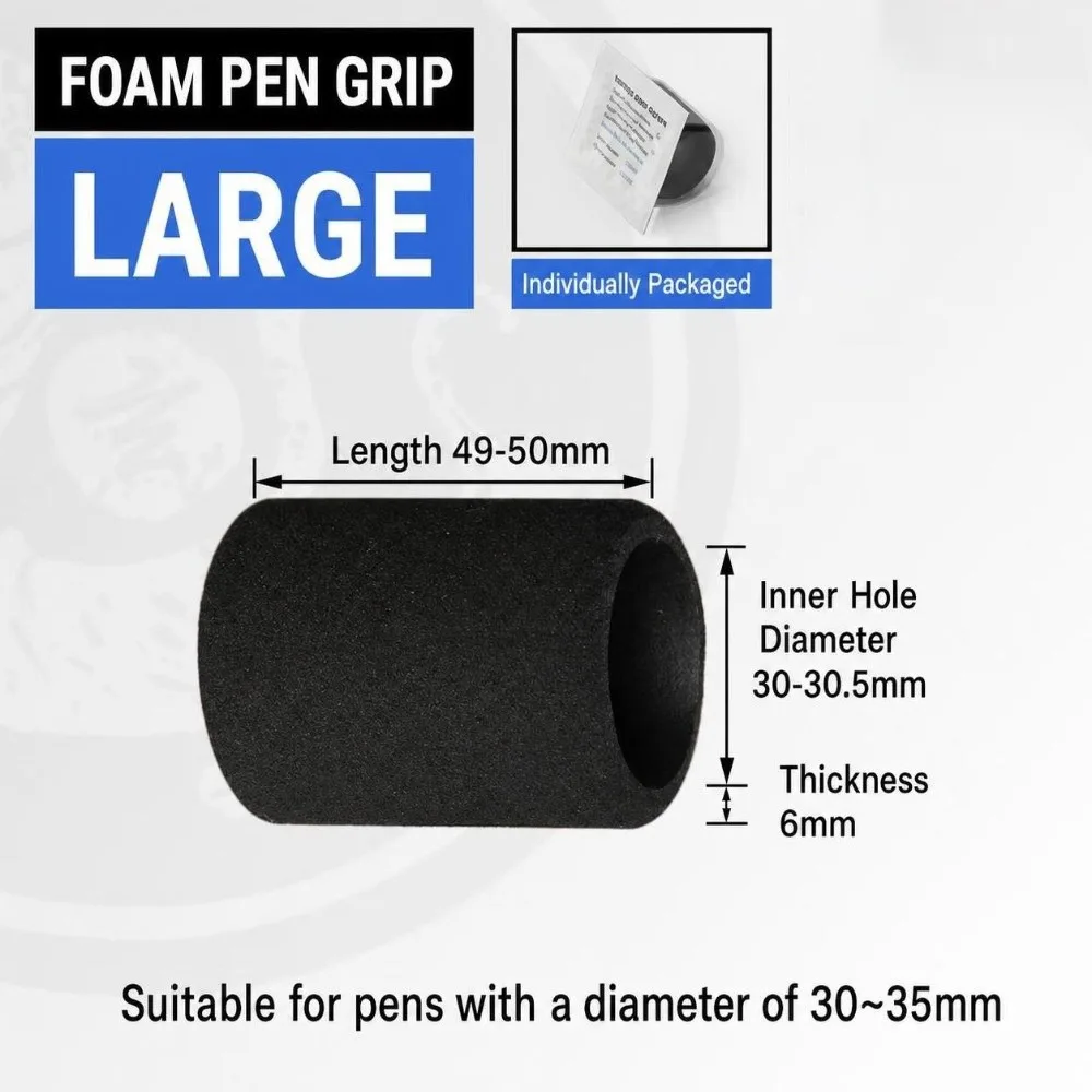 5Pcs Elastic Foam Tattoo Grip Cover Anti Slip Soft Texture Foam Sleeve Comfort Grip Shock Absorb Grip Cushion Tattoo Machine Use