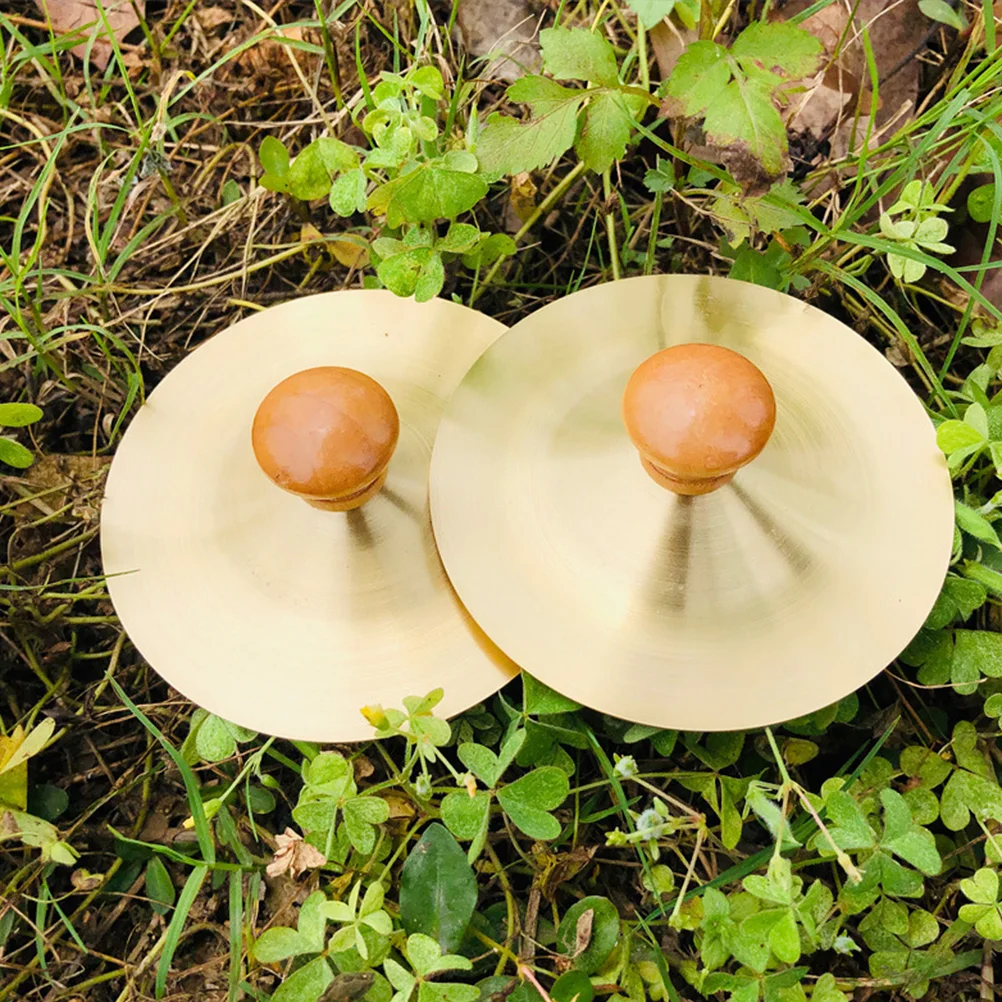 4 Pcs Children's Percussion Instrument Belly Dancing Cymbals Mini Toys Instruments Kids Musical Metal for Finger