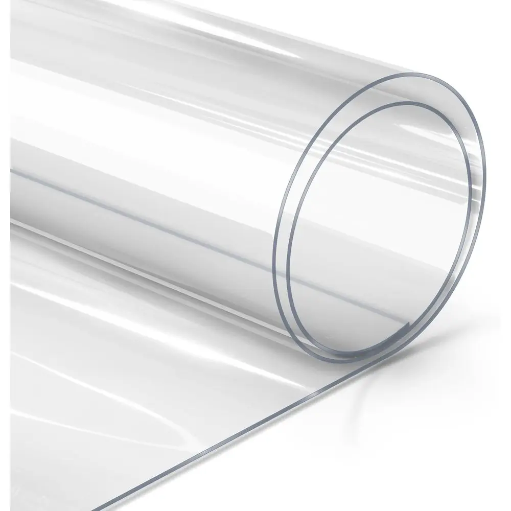 

Premium Crystal Clear Multi-Purpose Heavy-Duty Vinyl Fabric Tablecloth Protective Cover (Extra Large Roll - 100ft x 54 Inch)