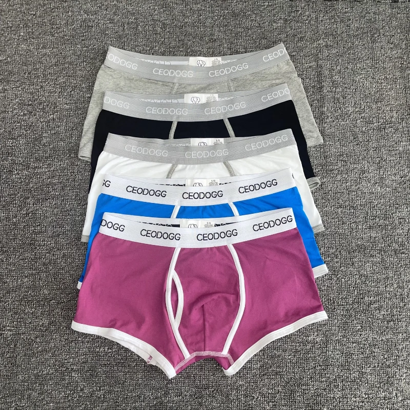 5 pcs/lot Hot Sale CEODOGG 365 Men Male Underwear Men\'s Boxer Underwear Trunks  Cotton Boxer Shorts Underwear Sexy Lingerie men