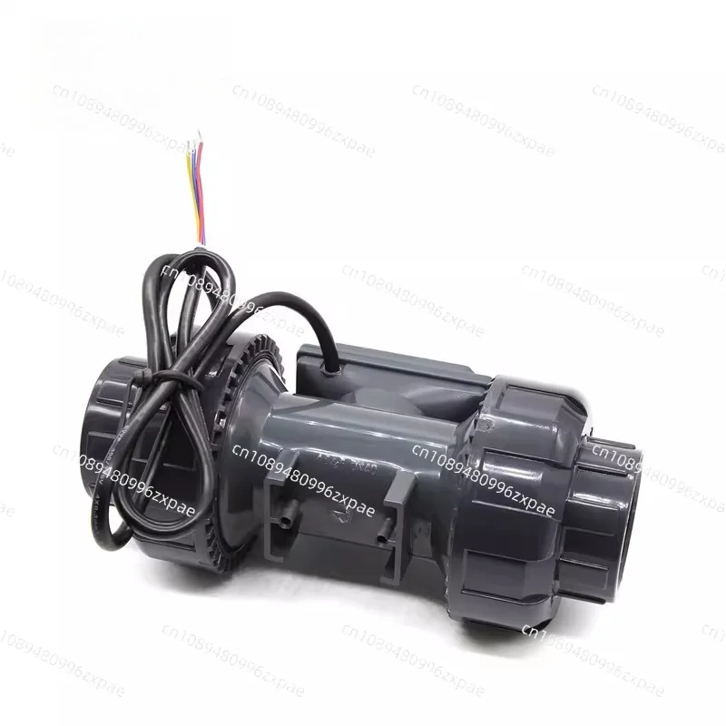 Digital Turbine Flow Meter Electronic LCD Display Flowmeter Liquid Water Gauge for Farm/Garden Irrigation DN25-DN80 PVC Pipe