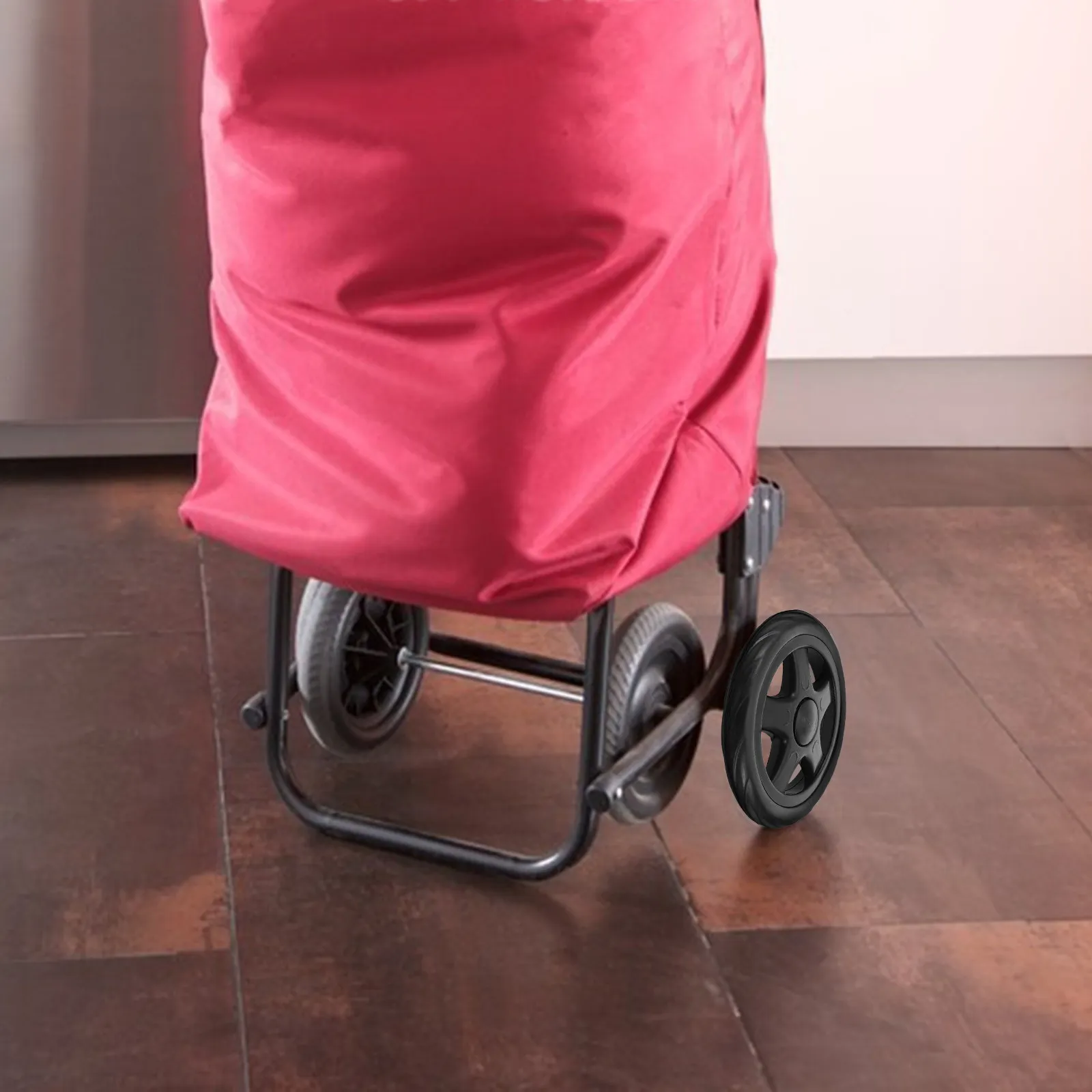 2Pcs Laundry Cart Wheels Compact Lightweight Rolling Replacement Utility Shopping Cart Wheels for Grocery Universal Wheel