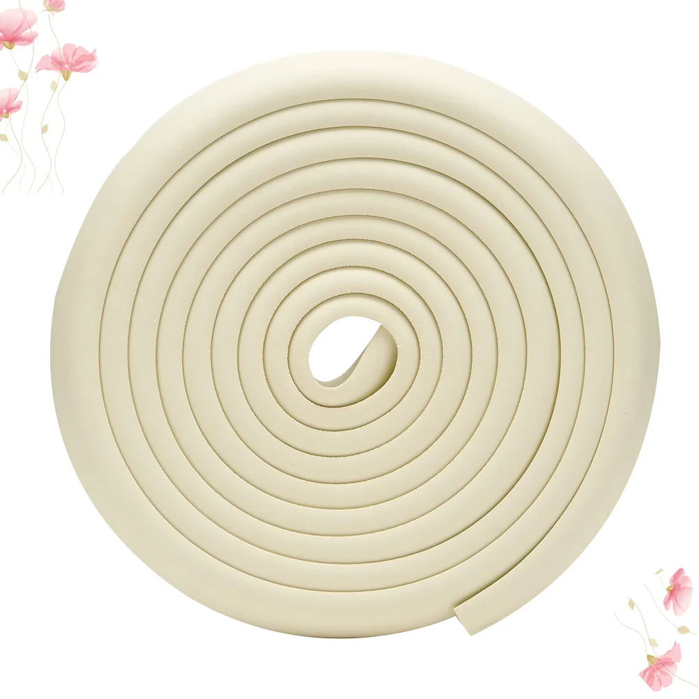 

4 Meters White Baby Anti Collision Strip Durable Nbr Wall Bumper For Home Corner Table Edge Sofa Cabinet Crashworthy Belts