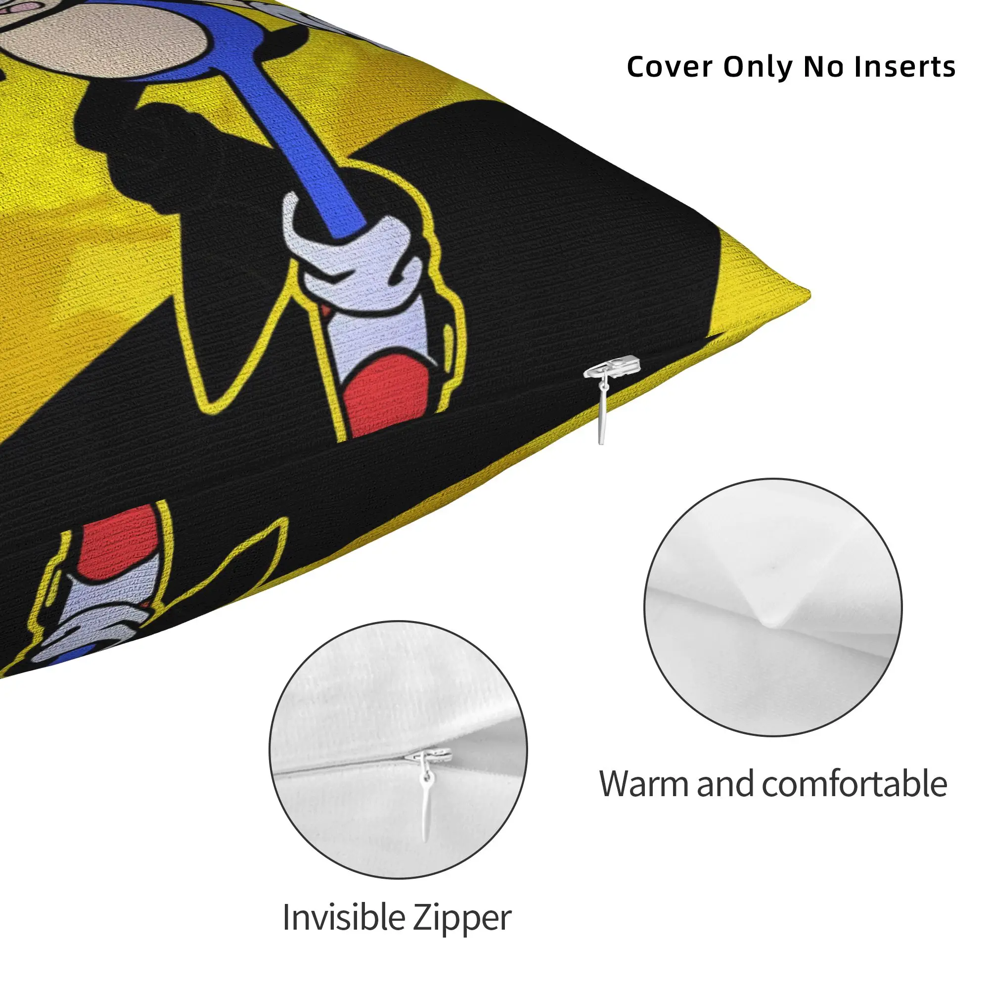 Soniced Cartoon Games Square Pillow Case Polyester Throw Pillow  45*45cm Pillowcover Home Decor - view 4