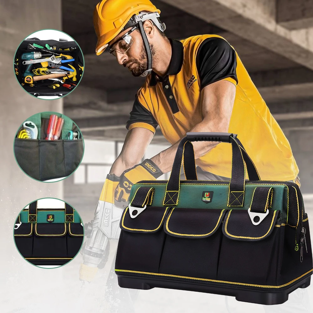 Wielofunkcyjny zestaw narzędzi pogrubiających płótno Torba narzędziowa dla elektryków Zestaw naprawczy do samochodu Duża torba do przechowywania konserwacji