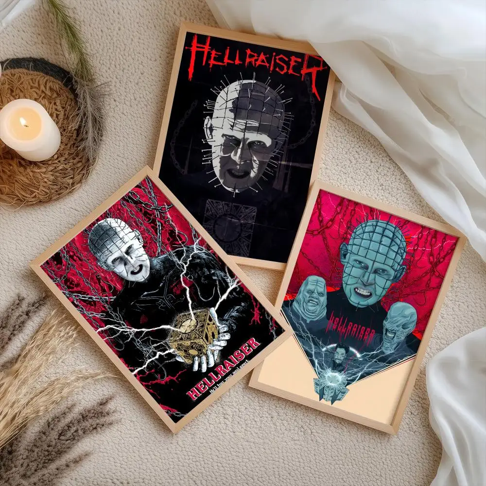 Classic H-Hellraiser Movie Poster HD Home Wall Stickers House Hallway Living Room Bedroom Bar Office Decor Art Prints