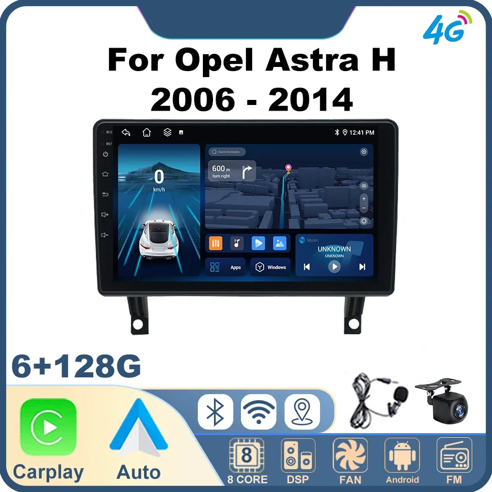 

Android Head Unit Car Radio Audio for Opel Astra H 2006 - 2014 CarPlay 4G BT WiFi Car Multimedia Player Car Audio System Repair