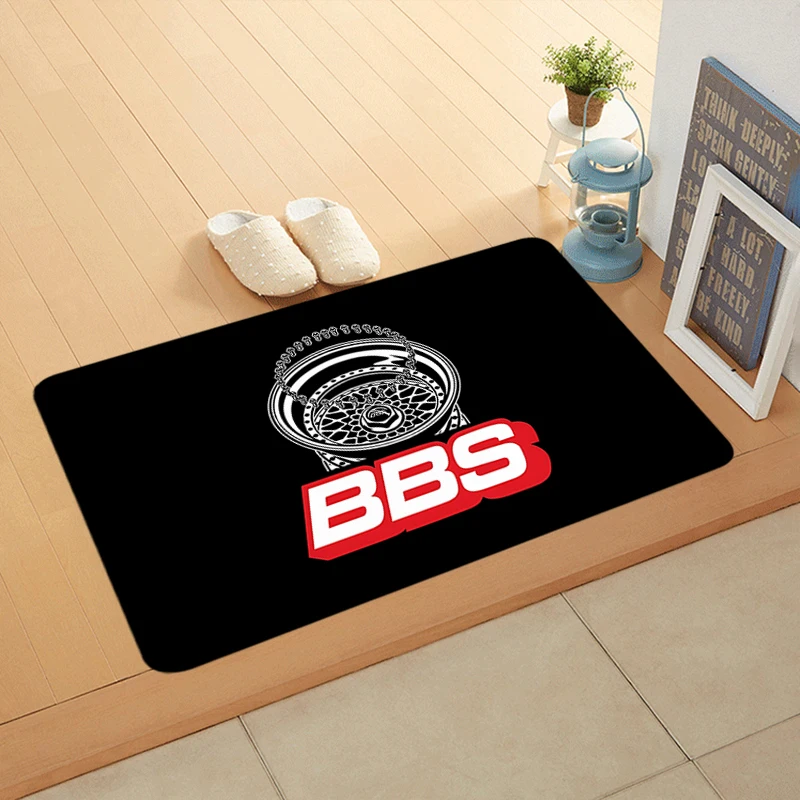 Entrance Doormat B-BBS Wheel Hub Balcony Rugs Living Room Carpet Foot Mats Bath Rug Floor Mat Ideal Gifts Non-slip House Decor