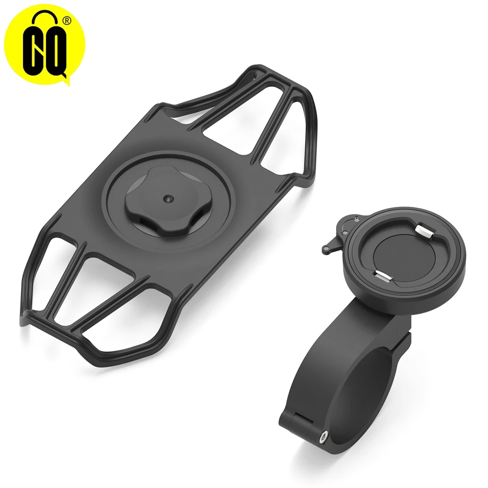 Detachable Bike Phone Mount,Universal Handlebar for Bikes, Motorcycles, Scooters, Strollers (Black) for 4.5