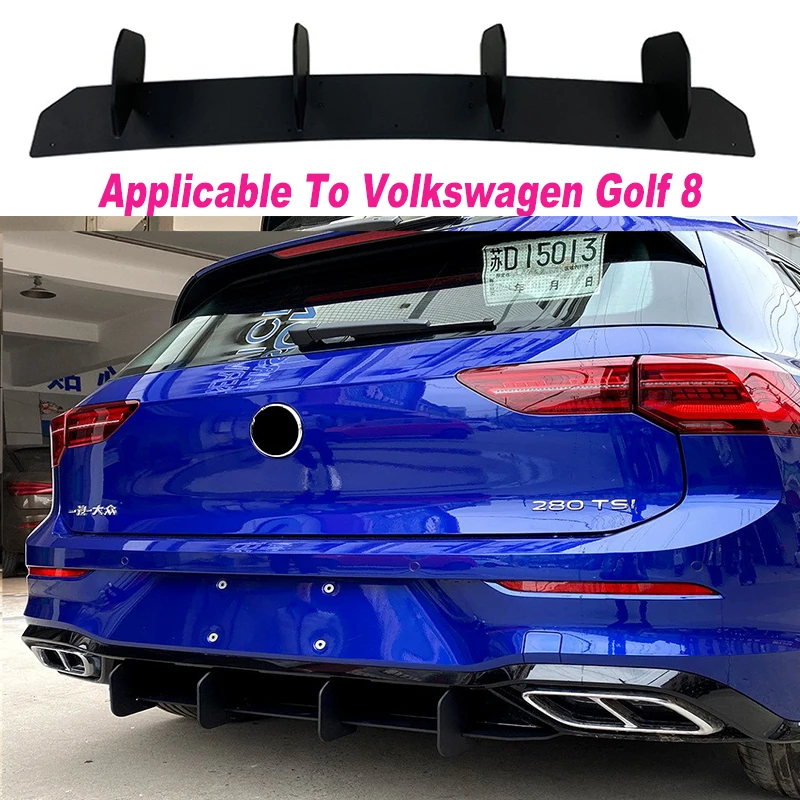 Applicable To Volkswagen Golf 8 High 8 Golf 8 Tail Lip Spoiler Rear Blade Rear Lip Wind Knife Modification