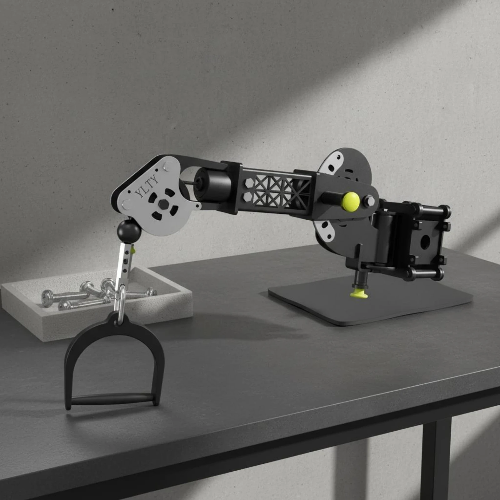 Picture 7: Aluminum Alloy Arm Bracket Lightweight Articulated Arm Fitness Accessory Stable Sleek for Gym Users