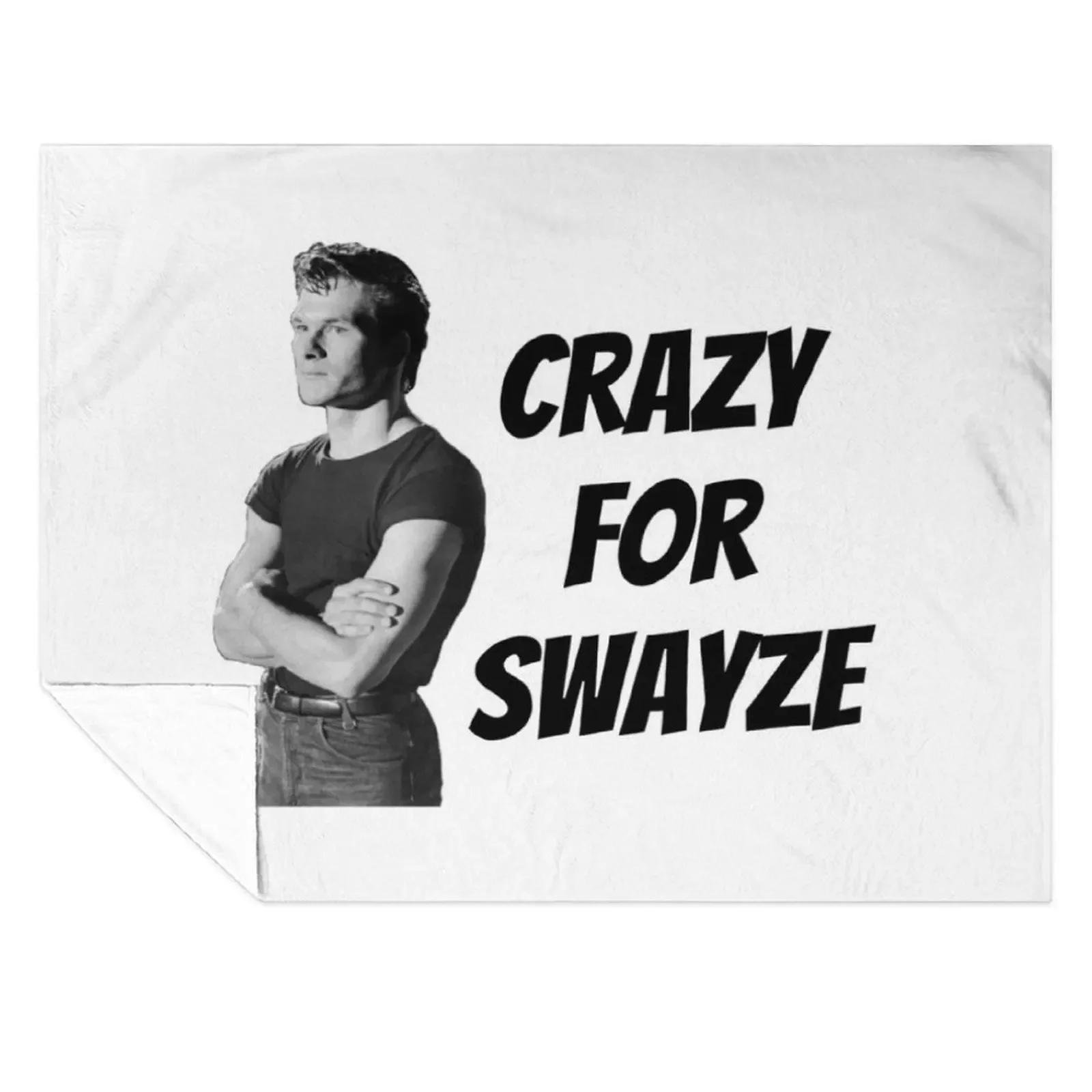 

Crazy for Swayze Throw Blanket Designers Warm Sofas Polar Blankets