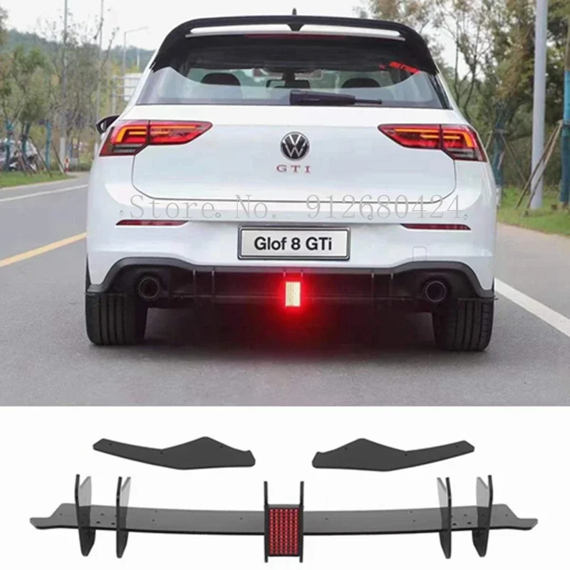 for Volkswagen Golf MK8 GTI Pro Rline dedicated high-quality car rear bumper diffuser auto parts Diffuser with LED light