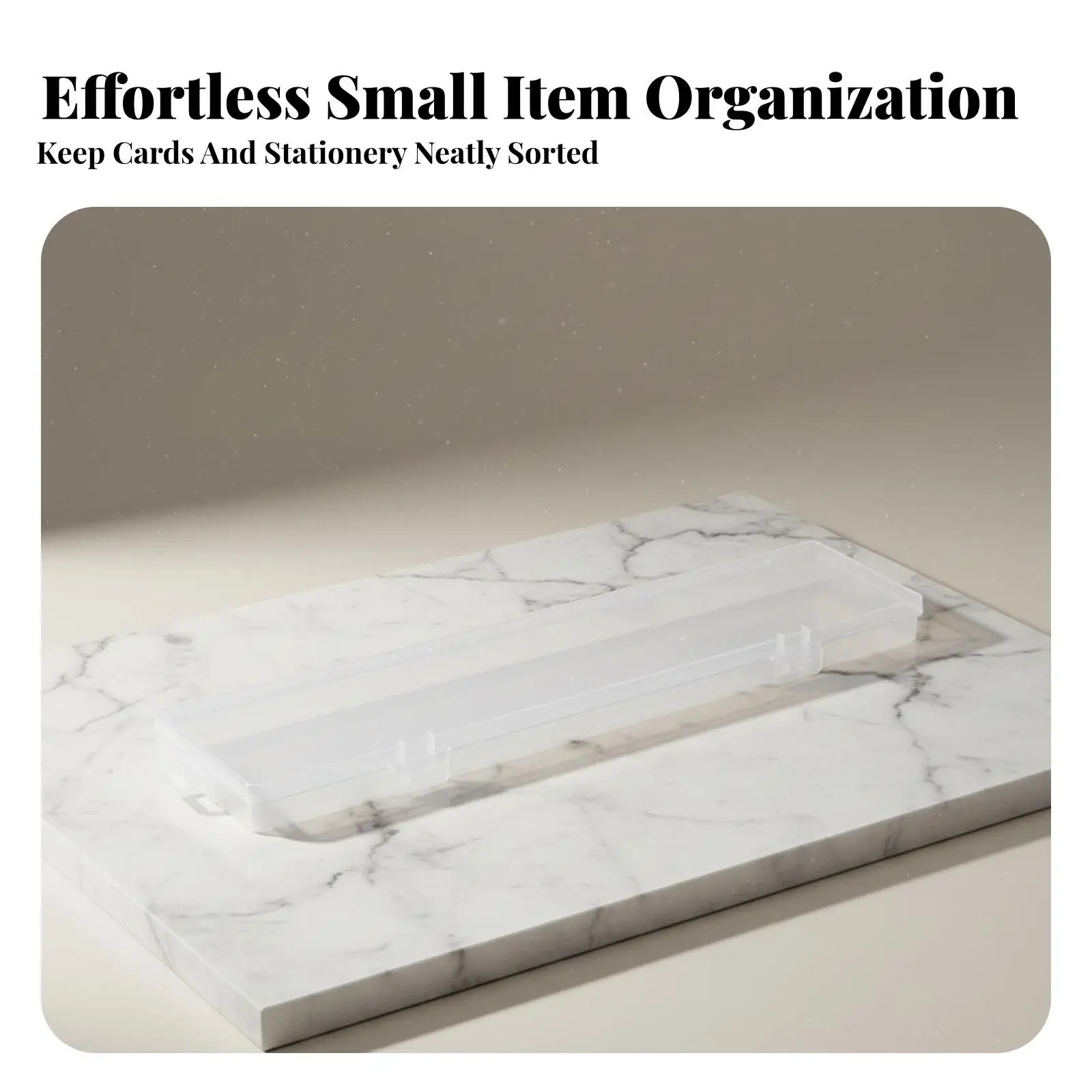 Clear Plastic Box Organizer Stackable Secure Latch for Home Office