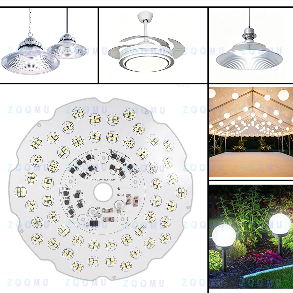 LED Light Source Panel 220V 100W 150W 200W AC Direct Driverless SMD PCB Chip For Garden Lamp Chandelier Shelf Lightingreplace