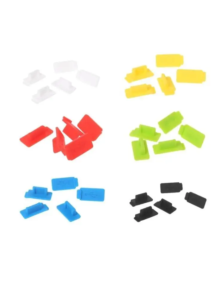 

652F 5 Pcs USB Dust Plug Port Cover Dustproof Prevention