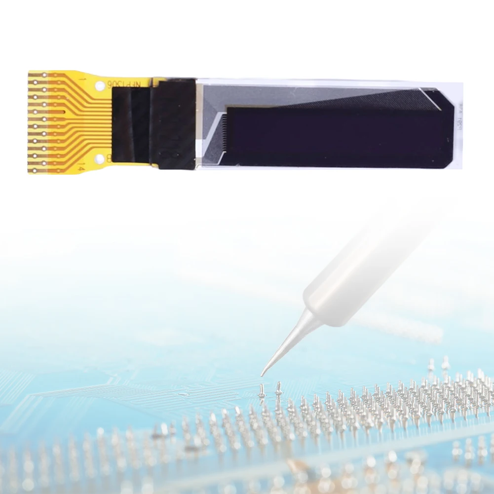 Módulo de Display OLED de 0,69 Polegadas 4 Peças 14PIN Tela LCD de Display OLED 96*16 Luz Branca para Kit DIY