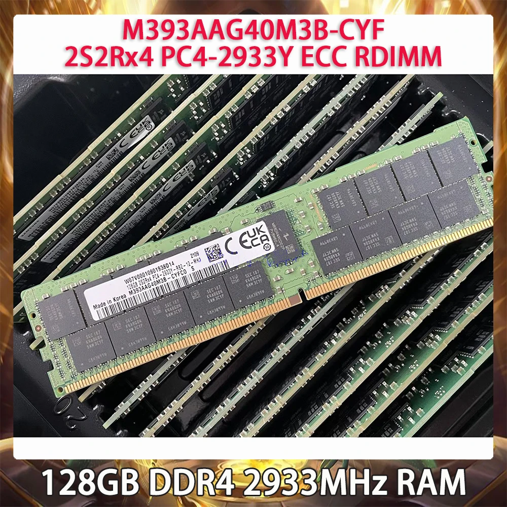 

128GB DDR4 2933MHz 2S2Rx4 PC4-2933Y M393AAG40M3B-CYF ECC RDIMM For Samsung Server Memory Works Perfectly Fast Ship High Quality