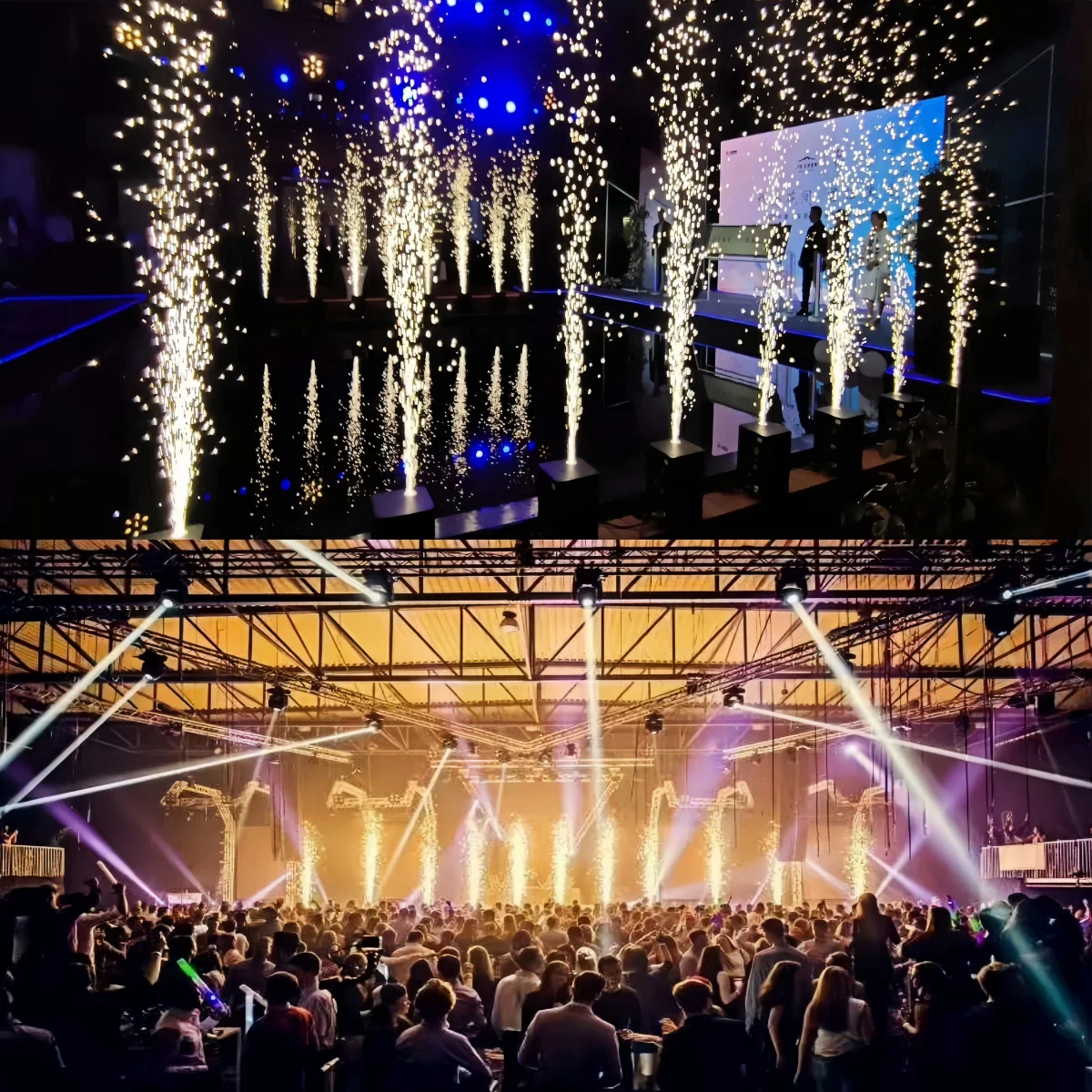 700W 콜드 스파크 머신 실내외 DJ 파티 웨딩 무대 장비 무선 리모컨 불꽃놀이 머신