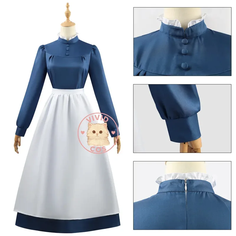 

Популярный фильм Софи Косплей Костюм Горячая аниме Одежда Синее филиппинское платье горничной для взрослых женщин Хэллоуин X; 2, F; 5