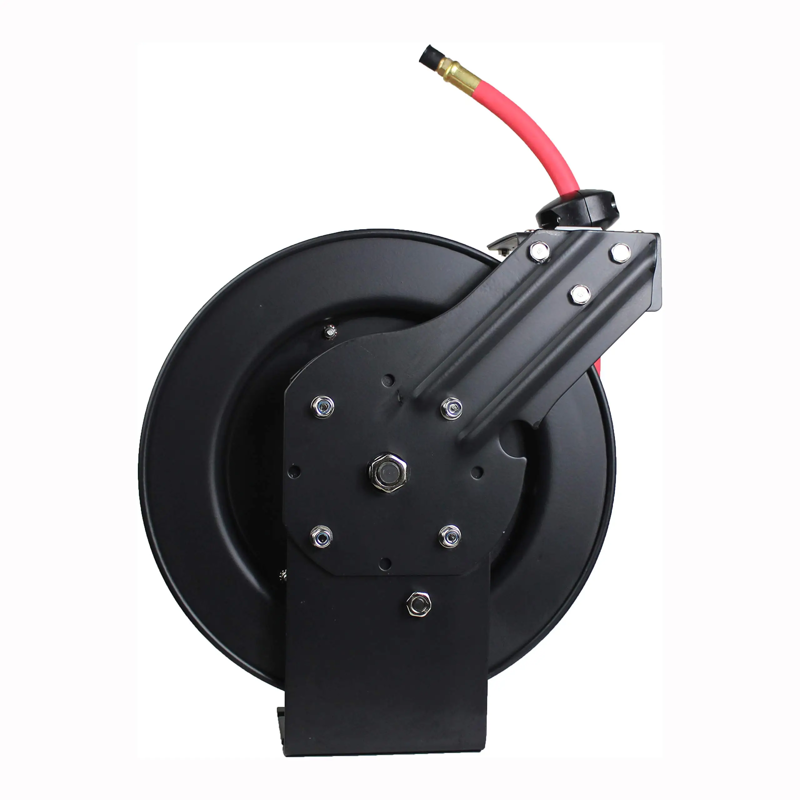 高圧ホースリール 巻き取り式 金属製 スチール製 水・空気用 高圧洗浄機ホースリール