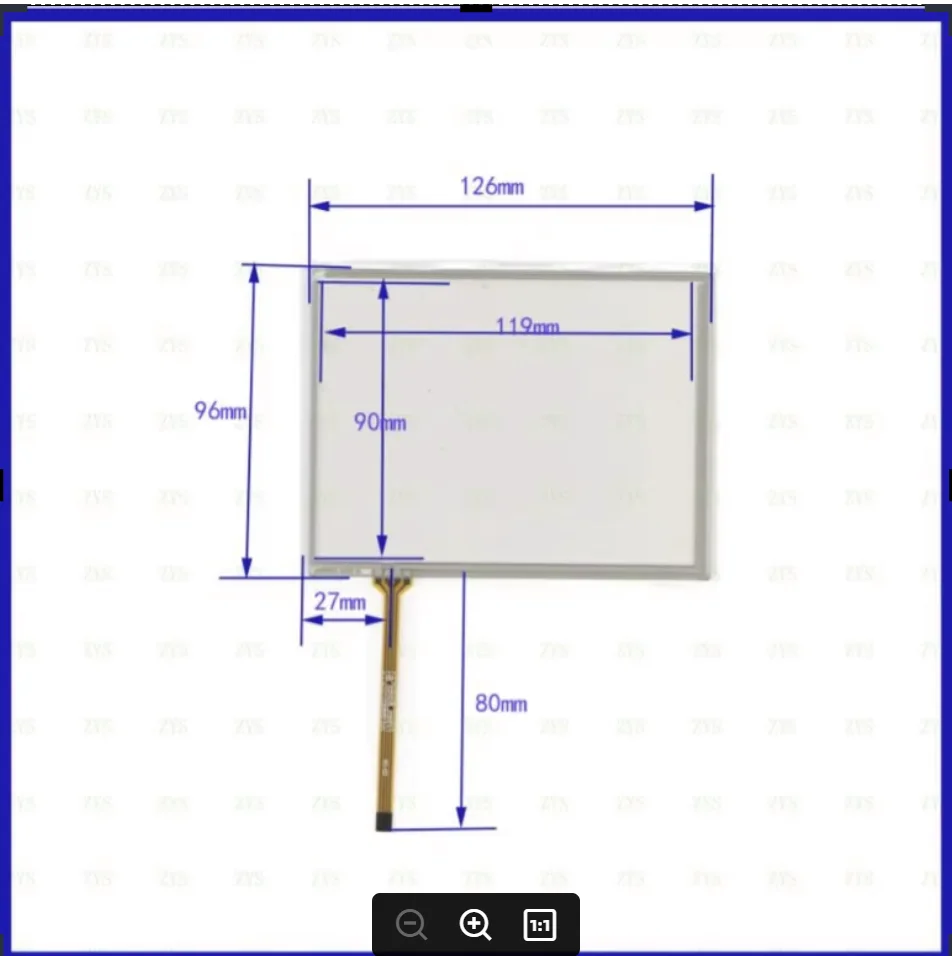 

JY 5903 compatible Touch Panel Digitizer 126mm*97mm Free Shipping New Touchpad