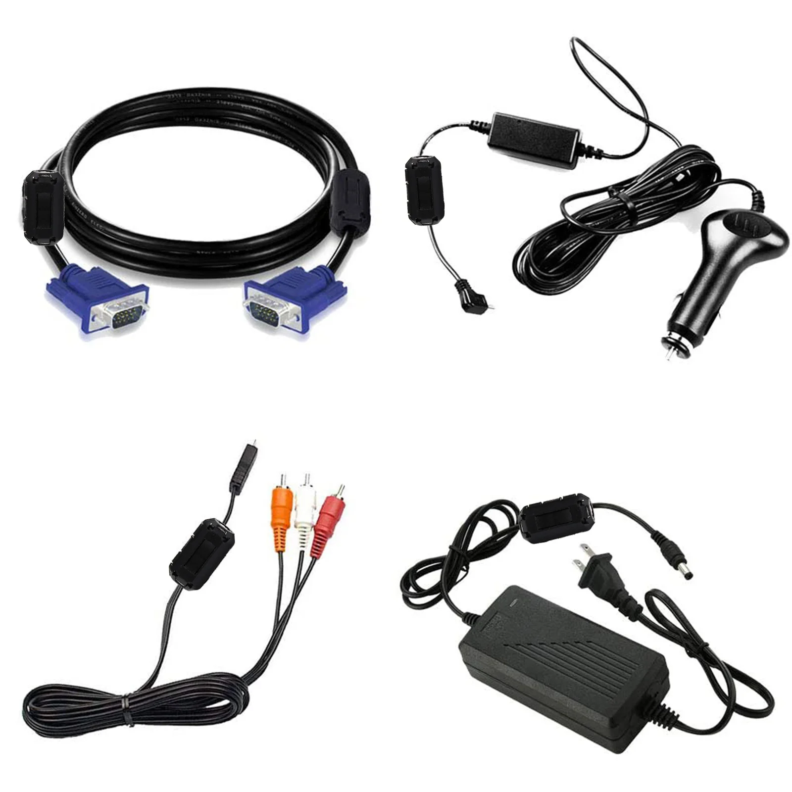 

20Pcs Clip on Ferrite Core Noise Filter Choke for Power USB Audio Data Cable Suppressor High Frequency Emi Reduction