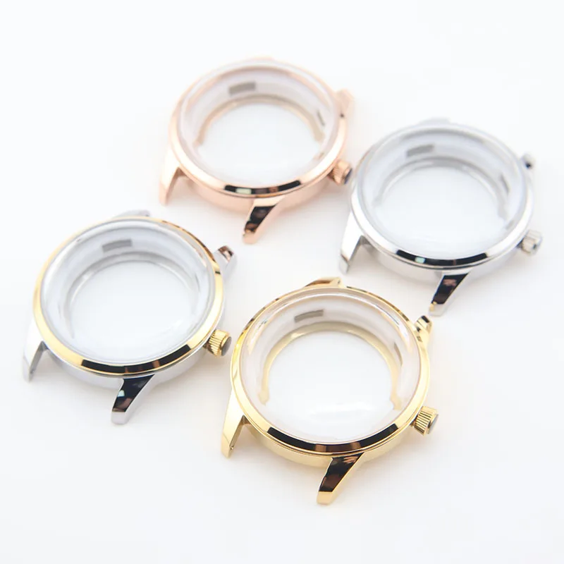 

40MM Silver Cocktail Time Presage NH34 NH35 NH38 Man Dress Mechanical Watch Case for Seiko Mods Automatic Watches Build Parts