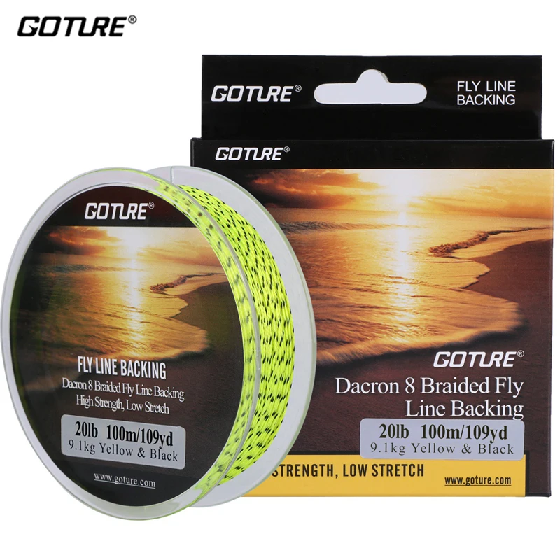 

Goture Fly Line 8Weaves 100M 20LB 30LB Upgrade Strong Braided Fishing Lines for Trout Bass Carp Fishing Braided Sea Fishing Line