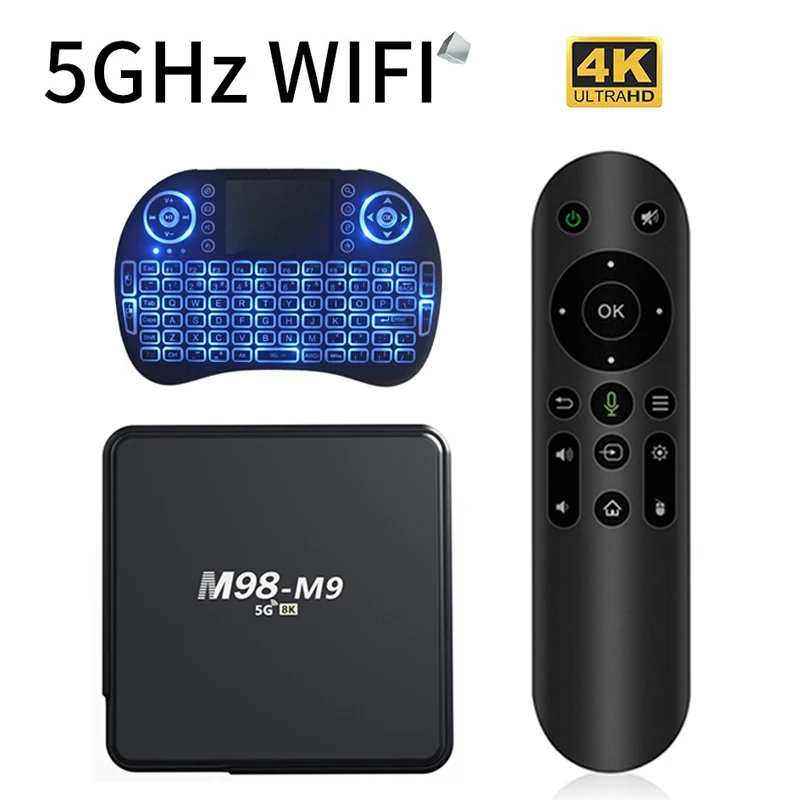 M98 M9 ATV Android TV Box Allwinner H313 Quad Core Android Box obsługuje 4G 5G WiFi6 BT5.0 HD Set Top TV Box 4k smart tv