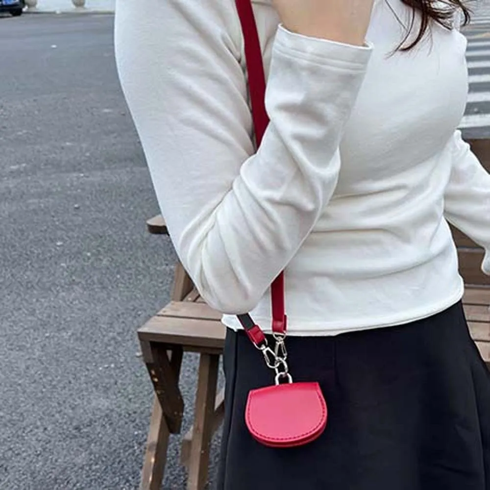 Crossbody Bag Detachable Hanging Neck Bag Flap 2 In 1 Waist Belt with Bag Anti-splash Water Fanny Pack Leather Coin Purse Daily