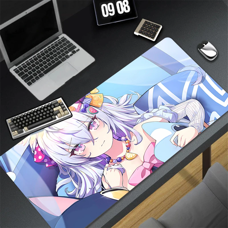 Computer Gaming Accessories Mousepad Office Mouse Pad Keyboard Pad B-blue Archive Shirasu Azusa Desk Decoracion Anime Desk Mat