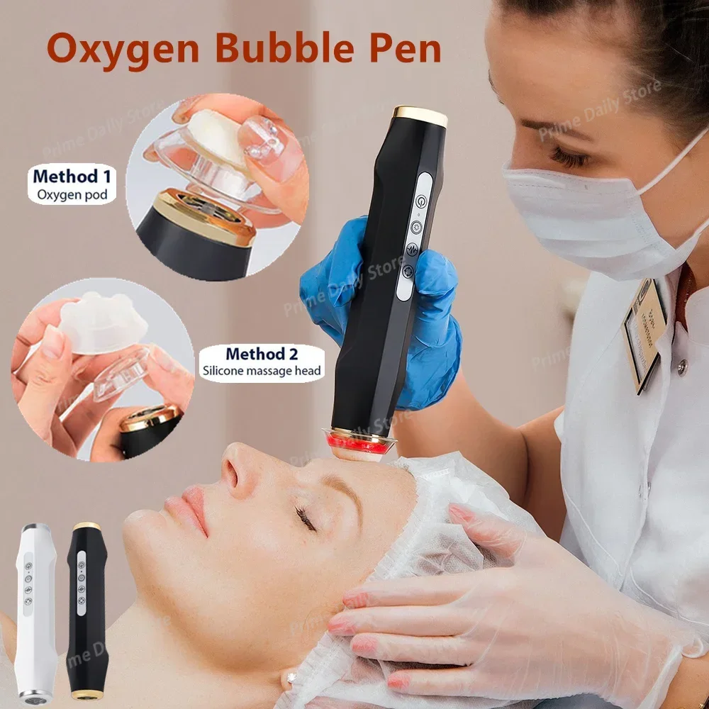 Oxygen Facial Deep Bubble Machine, Active Water Bubble Kit, Hydrogen-Oxygen Small Bubble Skin Rejuvenate Beauty Cleansing Device