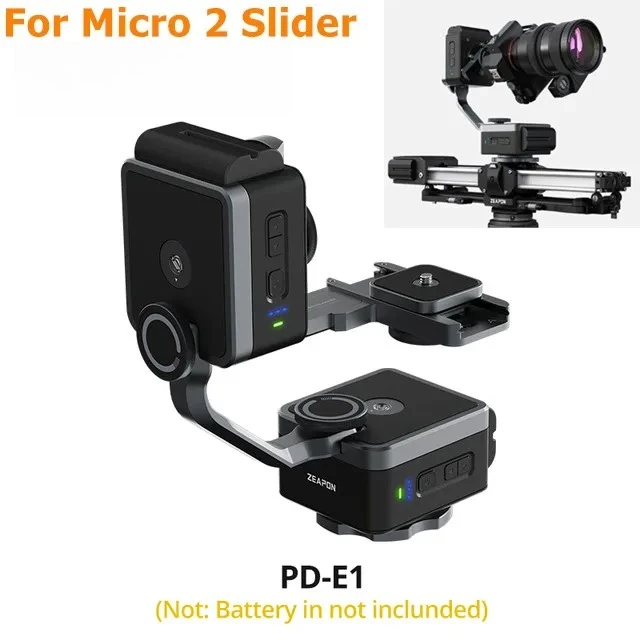 

ZEAPON PS-E1 PD-E1 PONS Motorized Pan Head the Horizontal Load up to 50 kg Single Axis Double Axis Linkage for Micro 2 Slider