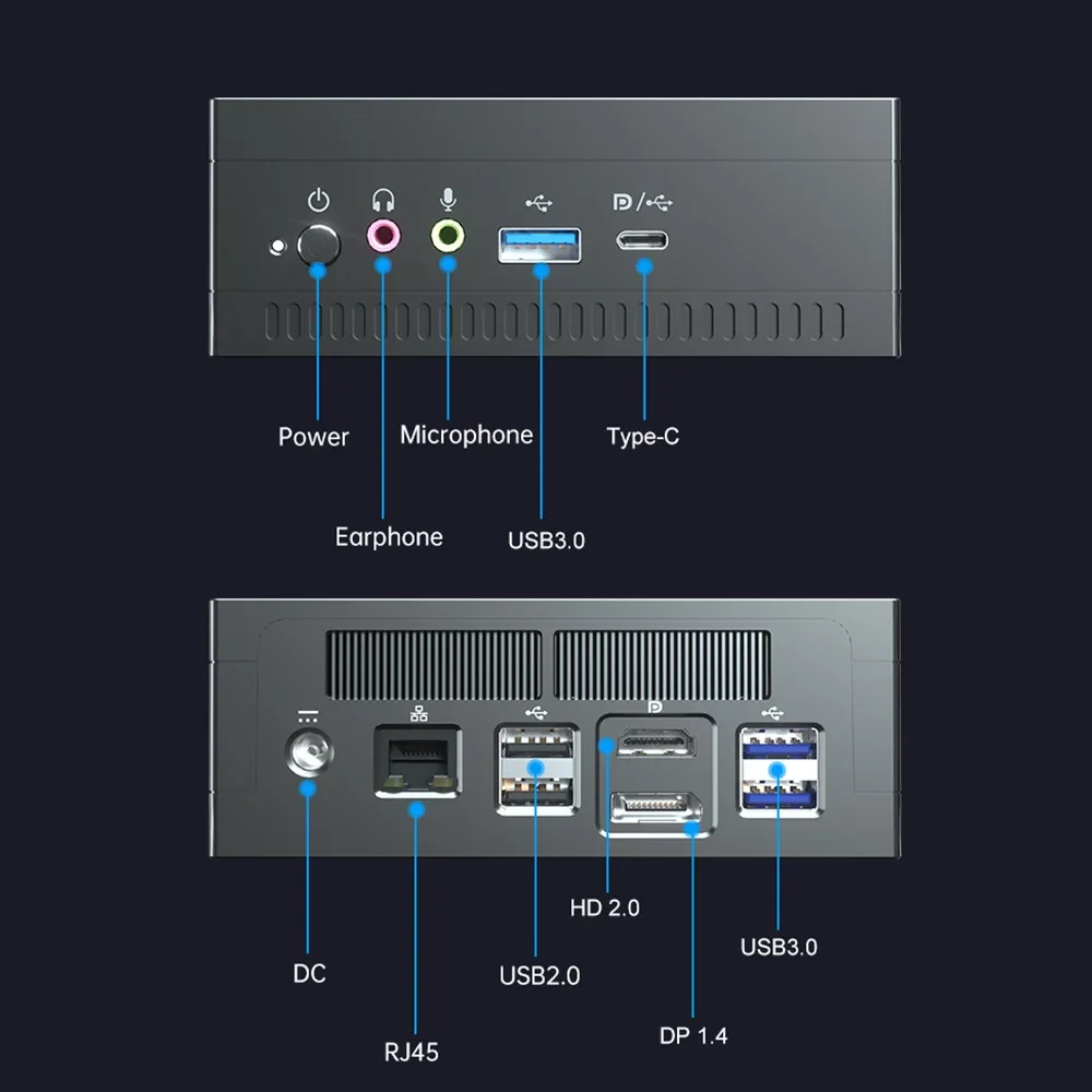 3750H mini computer host AN1 office home game 3150U small mi ni host min ipc