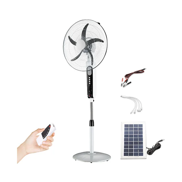 

Rechargeable Solar 16 Inch Stand Fan