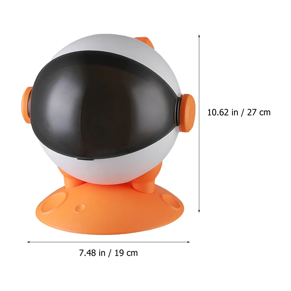 

Creative Astronaut Desktop Trash Can Mini Bin Reusable PP Material Easy Use Store Anywhere Home Office Decor Desk Trash Can