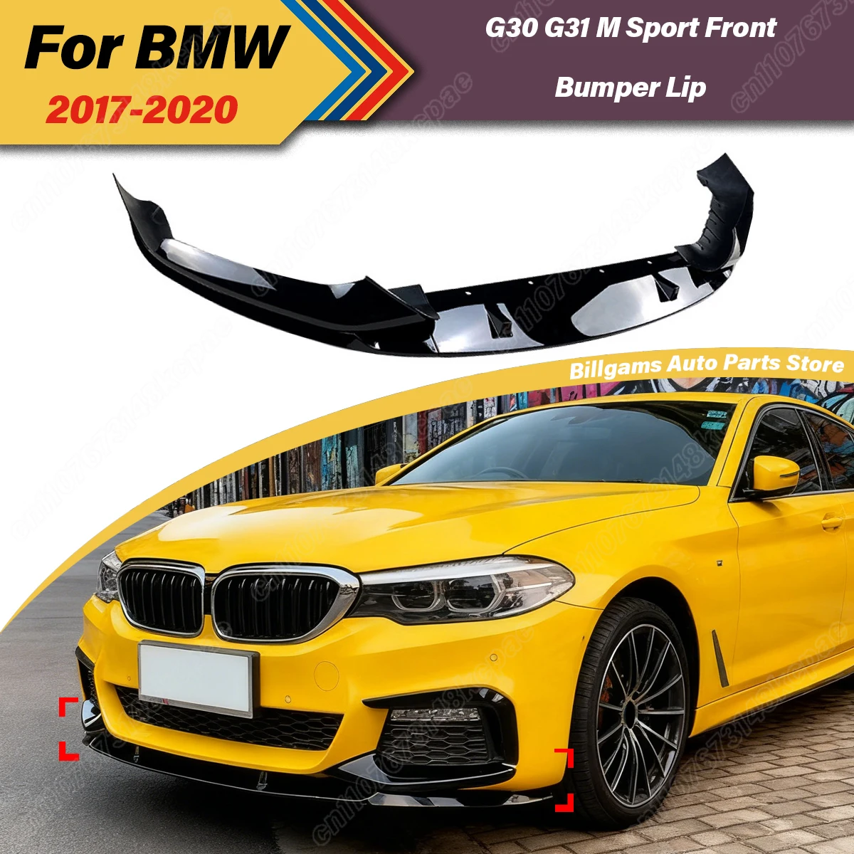 

Для BMW G30 G31 M Sport M-Performance 2017 2018 2019 2020 автомобильный передний бампер, спойлер, разделитель для губ, украшения, аксессуары
