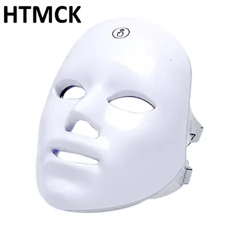 HTMCKLED Red Light Therapy Facial Mask Photon Anti-Acne Wrinkle Removal Skin Rejuvenation Whitening Face Beauty Device