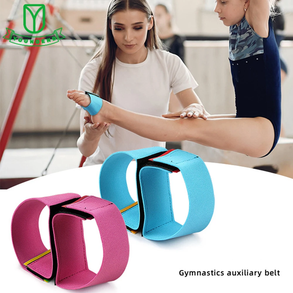 

1pcs Dance Equipment Gymnastics Tumbling Trainer Elastic Durable Gymnastics Sticky Toes Adjustable Gymnastics Auxiliary Band