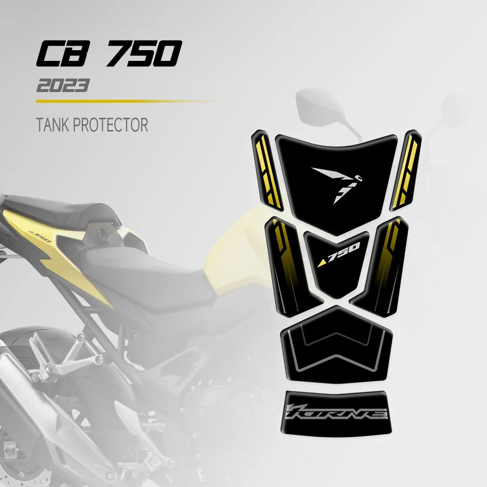 For Hornet CB750 CB 750 Hornet 2023 Motorcycle Accessories 3D Epoxy Resin Sticker Protection Kit Tank Pad