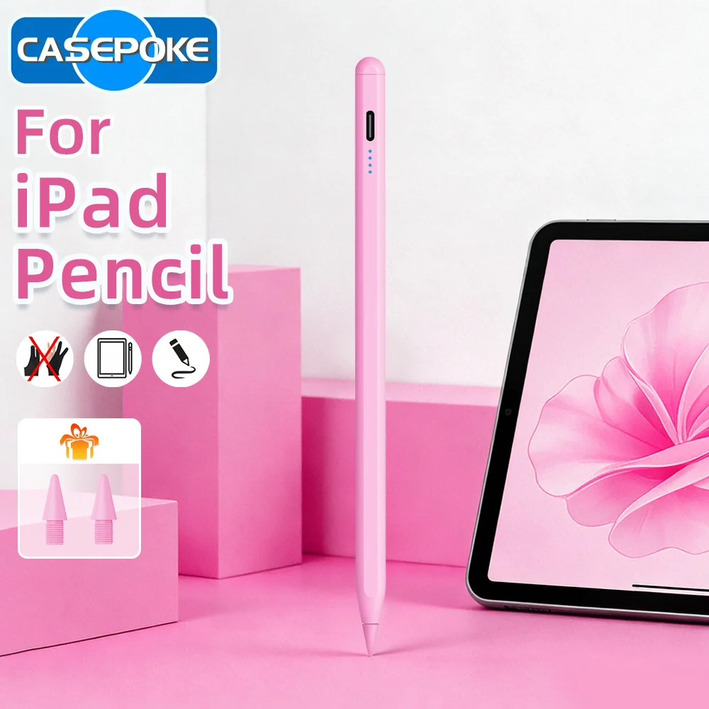High Accuracy Stylus Pen For iPad 2025-2018 Air Mini Pro iPad Pen With Professional Drawing Tilt Palm Rejection Capacitive Pen